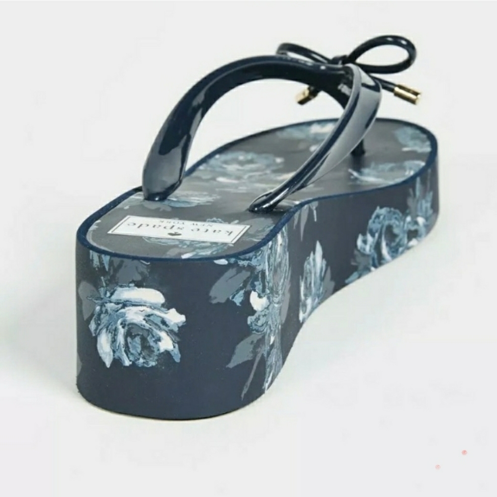 Kate Spade | Size 9 | Navy Rhett | Wedge Flip Flop - Picture 8 of 8